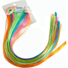 AyrStore Unicorn Gökkuşağı Renkli Çıtçıtlı Saç Aksesuarı 2 Adet