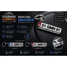 Garmin PLA Materyalli Kişiye Özel Plaka Anahtarlık Çiftli Set 2 Adet Otomobil Temalı