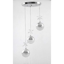UltraMint Modern Ledli Drop Model 3 Renkli Avize, Şık ve Zarif Tasarım