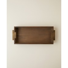 English Home Lavinia Mdf Dekoratif Tepsi 41 cm Kahverengi