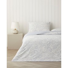 English Home Paisley Touch Kolay Ütülenir Çift Kişilik Nevresim Seti 200X220 cm Mavi