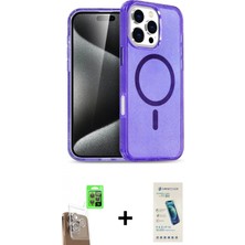 Marsilyan™- iPhone 16 Pro Max Kılıf Nova Asil Prime - Şeffaf Pasifik Cam Ekran Koruyucu + Raze Metal Kamera Lens - Cltm