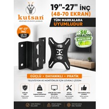 Kutsan Toshiba 19" 48 Ekran LCD Tv Sabit Duvar Askı Aparatı+Su Terazili