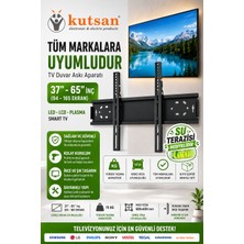 Kutsan Morio 60" Inç 153 Ekran LCD Tv Sabit Duvar Askı Aparatı + Su Terazili