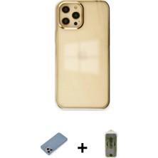 Marsilyan™- iPhone 12 Pro Max Kılıf Doruk Doku Prime - Siyah Joko Magic 5d Hayalet Cam + Shine Kamera Lens Koruma Cam - Gı