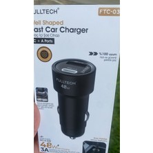 Cepx Araç Şarj Cihazı 48W Typc ve USB Gırışlı 3,a 12 24W Uyumlu Hızlı Şarj