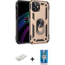 Pileli Store Pilelistore™ iPhone 12 Mini Kılıf Ahenk Klasik Koleksiyonu - Şeffaf Royal Nano Ekran Koruyucu + Renkli Kamera Lens Koruma Cam - Tu