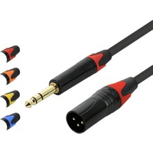 YKA 6.3 mm Erkek- Xlr Erkek  Stereo Trs Kablo 10 Metre