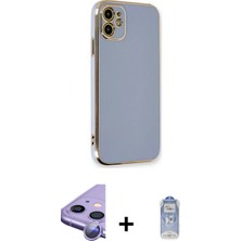 Marsilyan™- iPhone 11 Kılıf Yankı Serisi - Siyah Joko Magic 5d Cam + Raze Metal Kamera Lens - Mr