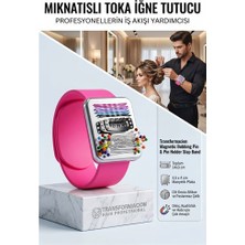 TKÇ Profesyonel Mıknatıslı Iğnelik Bileklik: Terzi ve Kuaför Için Pratik Toka & Iğne Tutucu Asi