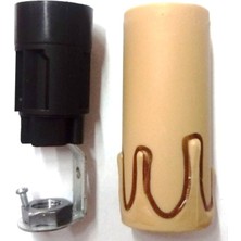 Teknomidi E-14 Kahve Mum Duy 8.3 cm 4 Adet A1216