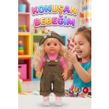 Farbu Oyuncak Lucia Girl Konuşan 35 cm - Etkileşimli Kolları Bacakları ve Kafası Et Kutulu Oyuncak Bebek