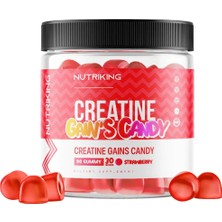 Nutriking Creatine Jelibon Amino Asit 90 Gummy 30 Servis