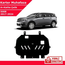 3 Tıkla Peugeot 5008 2017-2024 Çelik Karter Muhafaza Çelik Koruma Sacı A+ Kalite Yerli Üretim