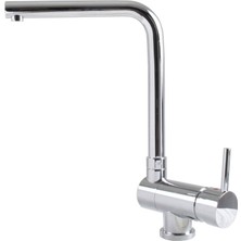 Elleci - Danubio Pencere Önü Eğilebilir Krom Eviye Armatürü Outlet - Mıkdancr-