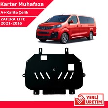 3 Tıkla Opel Zafira Life 2000CC 2021-2026 Çelik Karter Muhafaza Çelik Koruma Sacı A+ Kalite Yerli Üretim