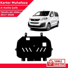 3 Tıkla Peugeot Traveller 2000CC 2017-2026 Çelik Karter Muhafaza Çelik Koruma Sacı A+ Kalite Yerli Üretim