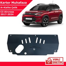 3 Tıkla Citroen C3 Aircross 2016-2024 Çelik Karter Muhafaza Çelik Koruma Sacı A+ Kalite Yerli Üretim