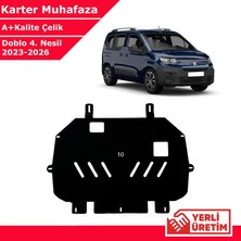 3 Tıkla Fiat Doblo 2023-2026 Çelik Karter Muhafaza Çelik Koruma Sacı A+ Kalite Yerli Üretim