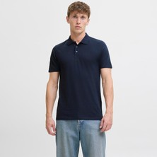 Jack & Jones Erkek Nakis Detayli Polo Yaka Tisört - Paulos