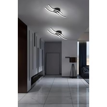 UltraMint Dalgalı LED Duvar Aplikası, 3 Renk, Salon, Hol ve Antre Için, Şık Tasarım
