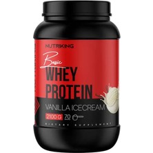 Nutriking Basic Whey Protein Tozu 2100G 70 Servis Vanilla Ice Cream Aromalı
