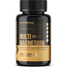 Nutriking Multi Magnezyum 60 Kapsül 30 Servis