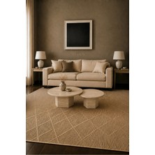 Miarik Design Lily-Traverten 2'li Altıgen Ayak Orta Sehpa