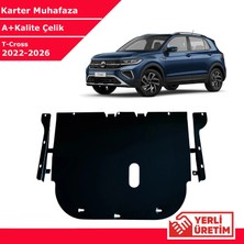 3 Tıkla Volkswagen T-Cross 2022-2026 Çelik Karter Muhafaza Çelik Koruma Sacı A+ Kalite Yerli Üretim
