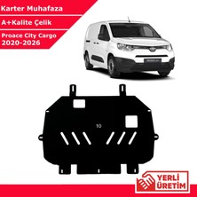 3 Tıkla Toyota Proace City Cargo 2020-2026 Çelik Karter Muhafaza Çelik Koruma Sacı A+ Kalite Yerli Üretim