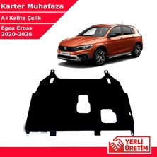 3 Tıkla Fiat Egea Cross 2020-2026 Çelik Karter Muhafaza Çelik Koruma Sacı A+ Kalite Yerli Üretim