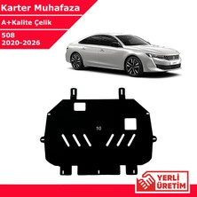 3 Tıkla Peugeot 508 2020-2026 Çelik Karter Muhafaza Çelik Koruma Sacı A+ Kalite Yerli Üretim