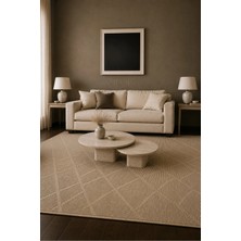 Miarik Design Lucy -Doğal Şekil Tabla Çıtalı Silindir Ayak Orta Sehpa
