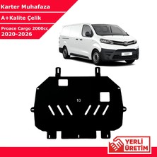 3 Tıkla Toyota Proace Cargo 2000CC 2020-2026 Çelik Karter Muhafaza Çelik Koruma Sacı A+ Kalite Yerli Üretim