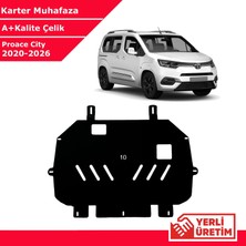 3 Tıkla Toyota Proace City 2020-2026 Çelik Karter Muhafaza Çelik Koruma Sacı A+ Kalite Yerli Üretim
