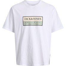 Jack & Jones Erkek Gögüs Baskili Bisiklet Yaka Tisört - Frederiksberg