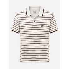 Classics Men Gewer Slim Fit Erkek Polo Yaka Kısa Kol Çizgili Tişört  7702