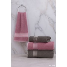Elif Mira 4’lü Banyo Havlusu Seti %100 Pamuklu 70X140 cm Pleasure