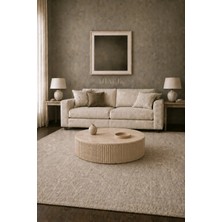 Miarik Design Traverten Genis Papatya Yuvarlak Sehpa