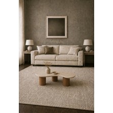 Miarik Design Traverten Tabla Ahsap Ayakli Orta Sehpa Abelo