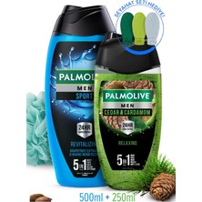 Palmolive Erkek Duş Jeli 500 Ml, Men Sedir Ağacı Kokulu 250 Ml Küçük Boy Duş Jeli + Seyahat Kiti