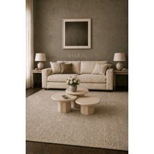Miarik Design Traverten 3lu Altıgen Ayak Orta Sehpa Lily