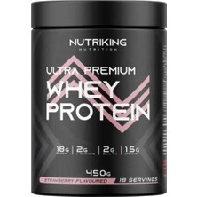 Nutriking Whey Protein Tozu 450G 18 Servis Çilek Aramalı