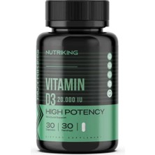Nutriking D3 Vitamin Bağışıklık ve Kemik Desteği 300G 30 Servis