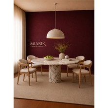 Miarik Design Menekse Yuvarlak Yemek Masası