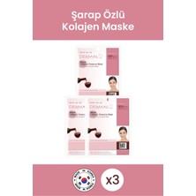 Dermal Sıkılaştırıcı, Nemlendirici ve Pürüzsüzleştirici Şarap Özlü Kolajen Maske 23 gr 3 Adet