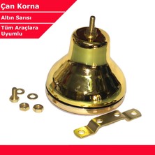 3 Tıkla Gold Serisi Çan Tramvay Korna Tekli Krom  Röle Gerekmez  Kolay Montaj