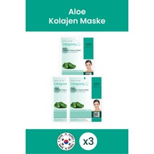 Dermal Yatıştırıcı ve Nemlendirici Aloe Özlü Kolajen Maske 23 gr 3 Adet