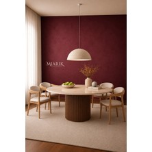 Miarik Design Walie - Yuvarlak Ahsap Yemek Masasi