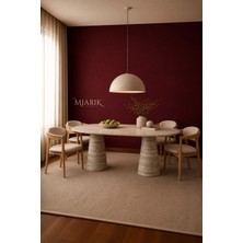 Miarik Design Husi-Silver Traverten Mermer Yemek Masası